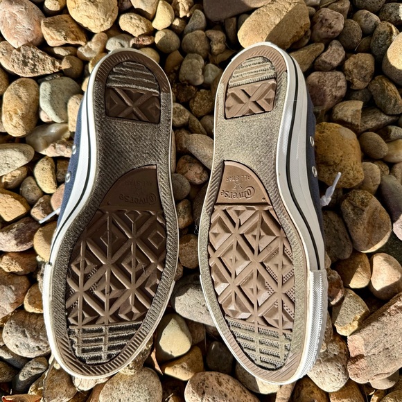 Converse Navy Canvas Slip-On Sneakers size women’s 7.5 - Picture 6 of 9